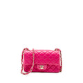 Chanel Mini Rectangular Flap Bag Lambskin Pink L