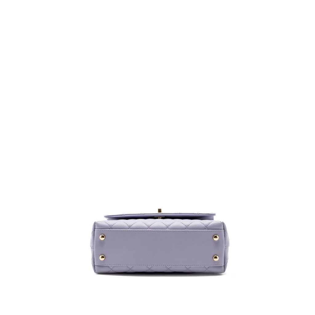 Chanel Small Coco Handle Caviar Light Purple L (Microchip)