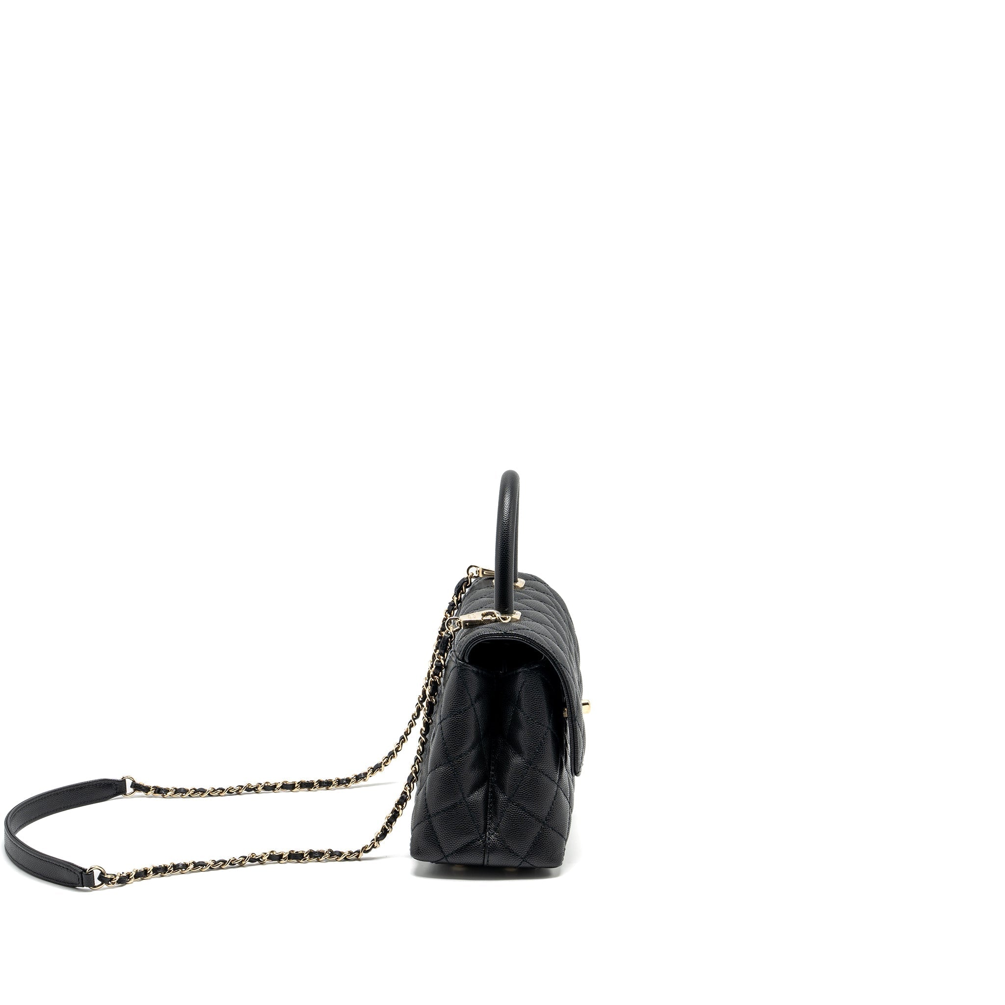 Chanel Small COCO Handle Caviar Black L (Microchip)