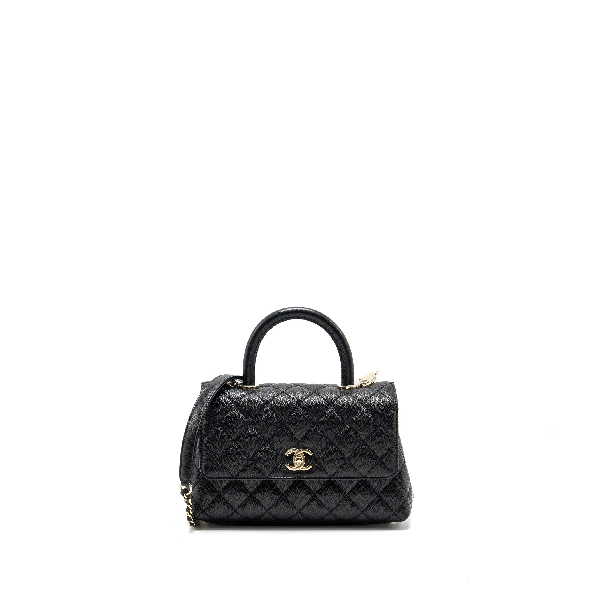 Chanel SMALL COCO HANDLE CAVIAR black L (microchip)