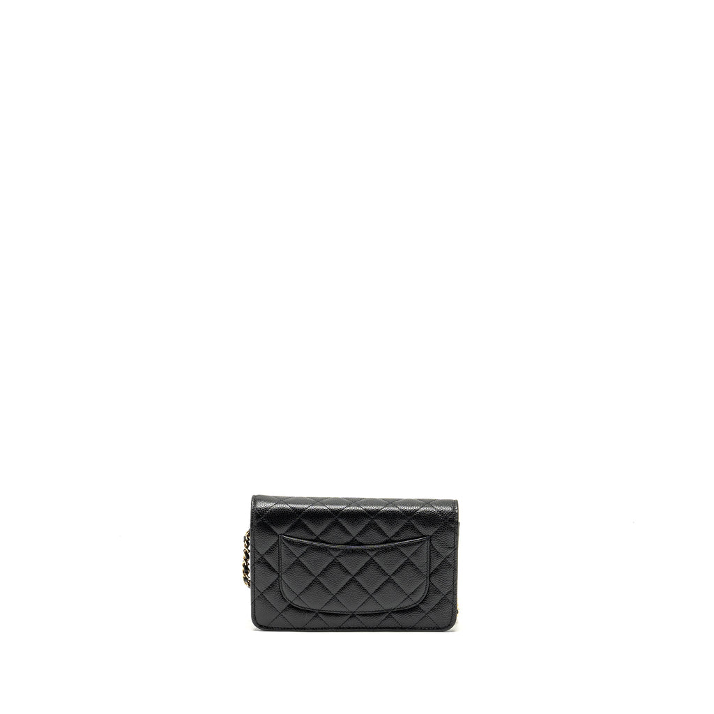 Chanel Classic Wallet on Chain Caviar BLACK  (Microchip)
