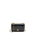 Chanel 24c Gold Crush Wallet On Chain Calfskin Black (microchip)