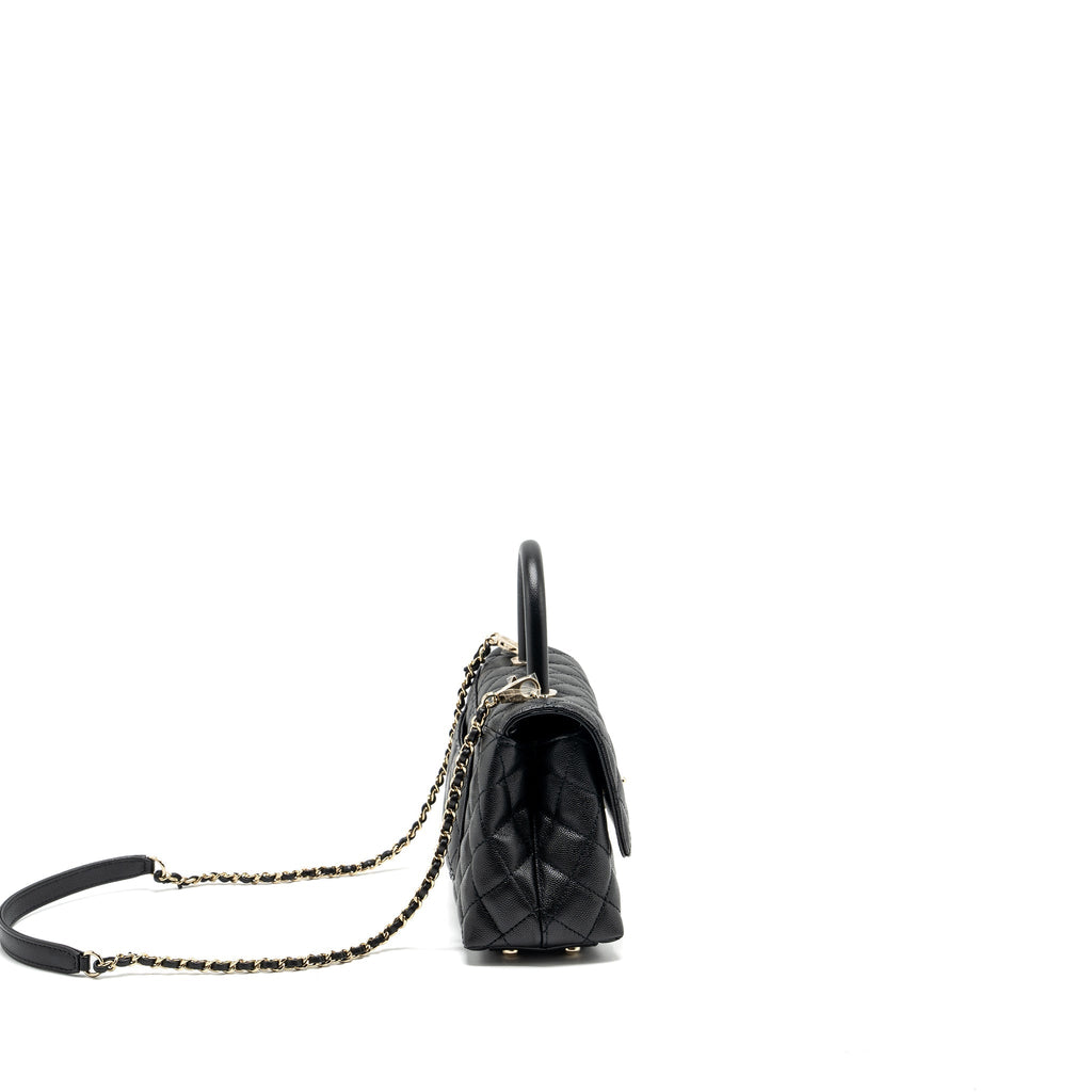 Chanel SMALL COCO HANDLE CAVIAR black L (microchip)