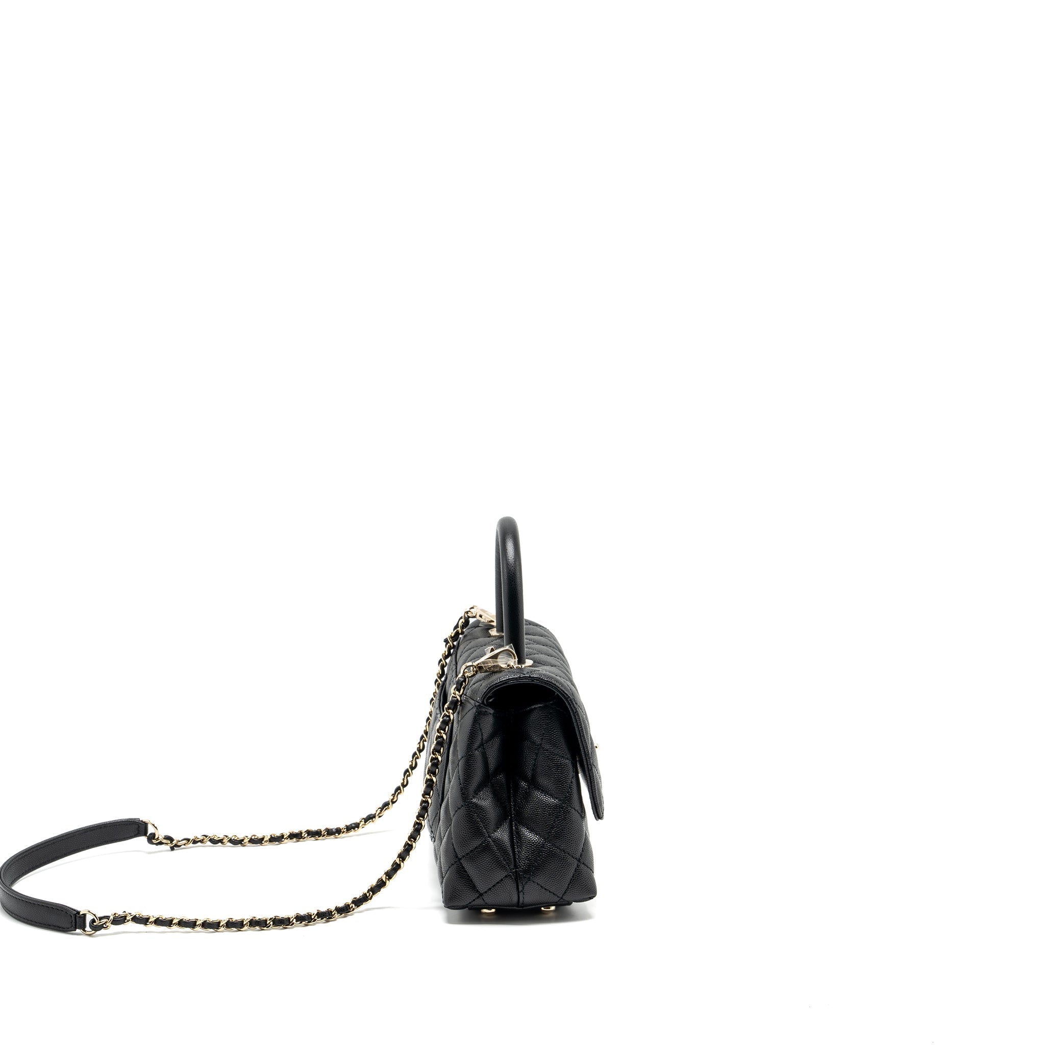 Chanel SMALL COCO HANDLE CAVIAR black L (microchip)