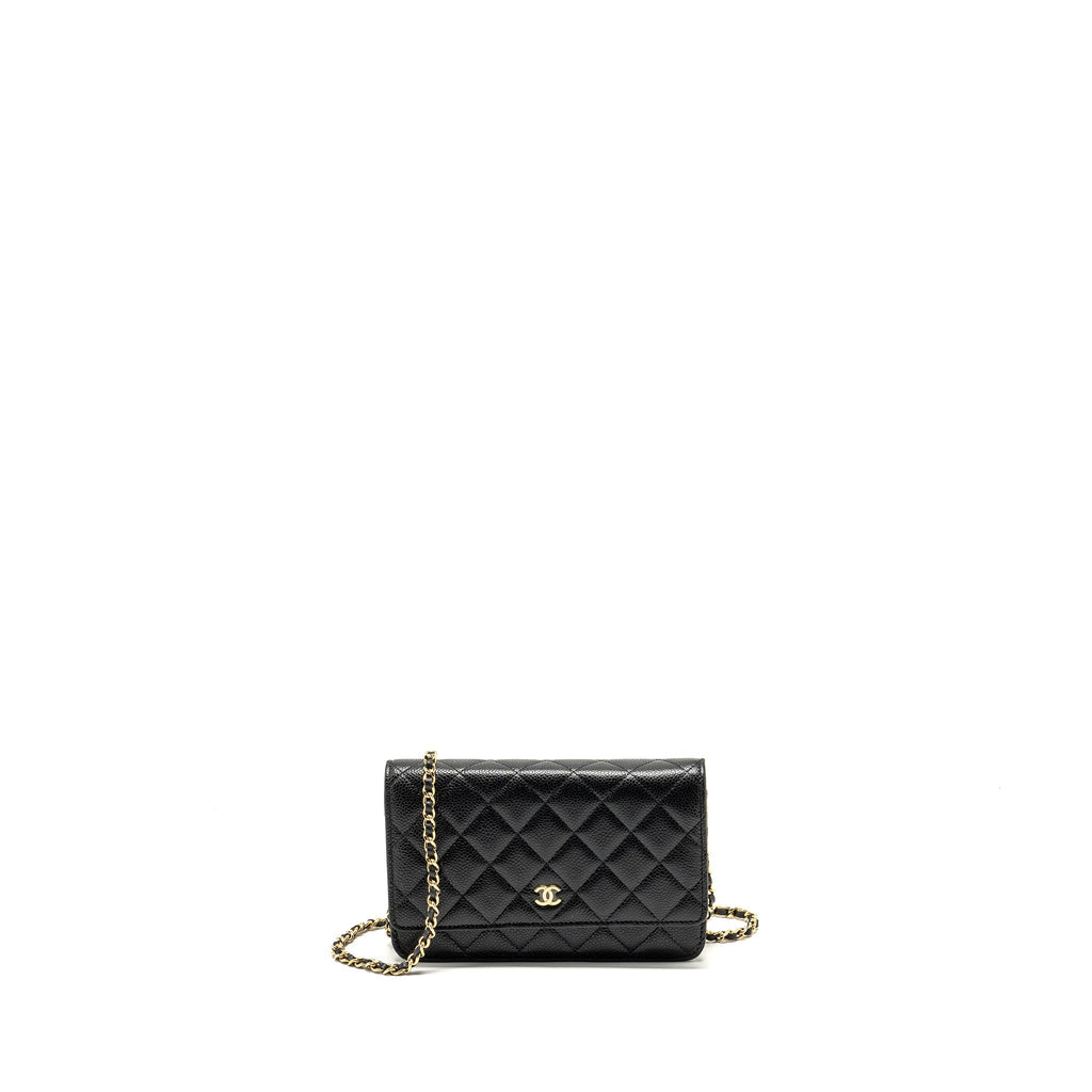 Chanel Classic Wallet on Chain Caviar BLACK  (Microchip)