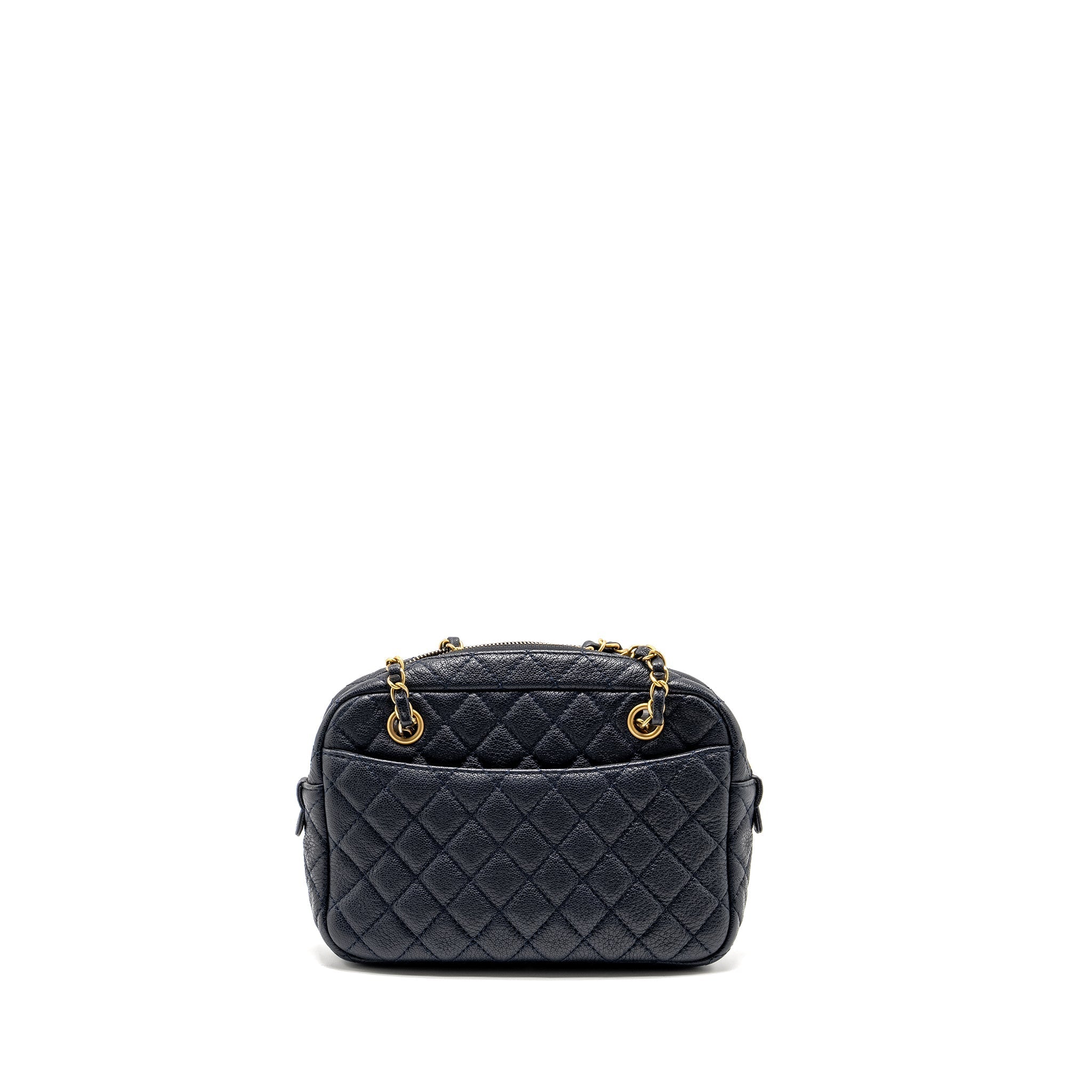 Chanel 18C CC Camera Bag Calfskin Navy