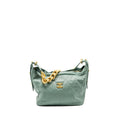 Chanel 22C Hobo bag with Giant Chain calfskin Green  (microchip)