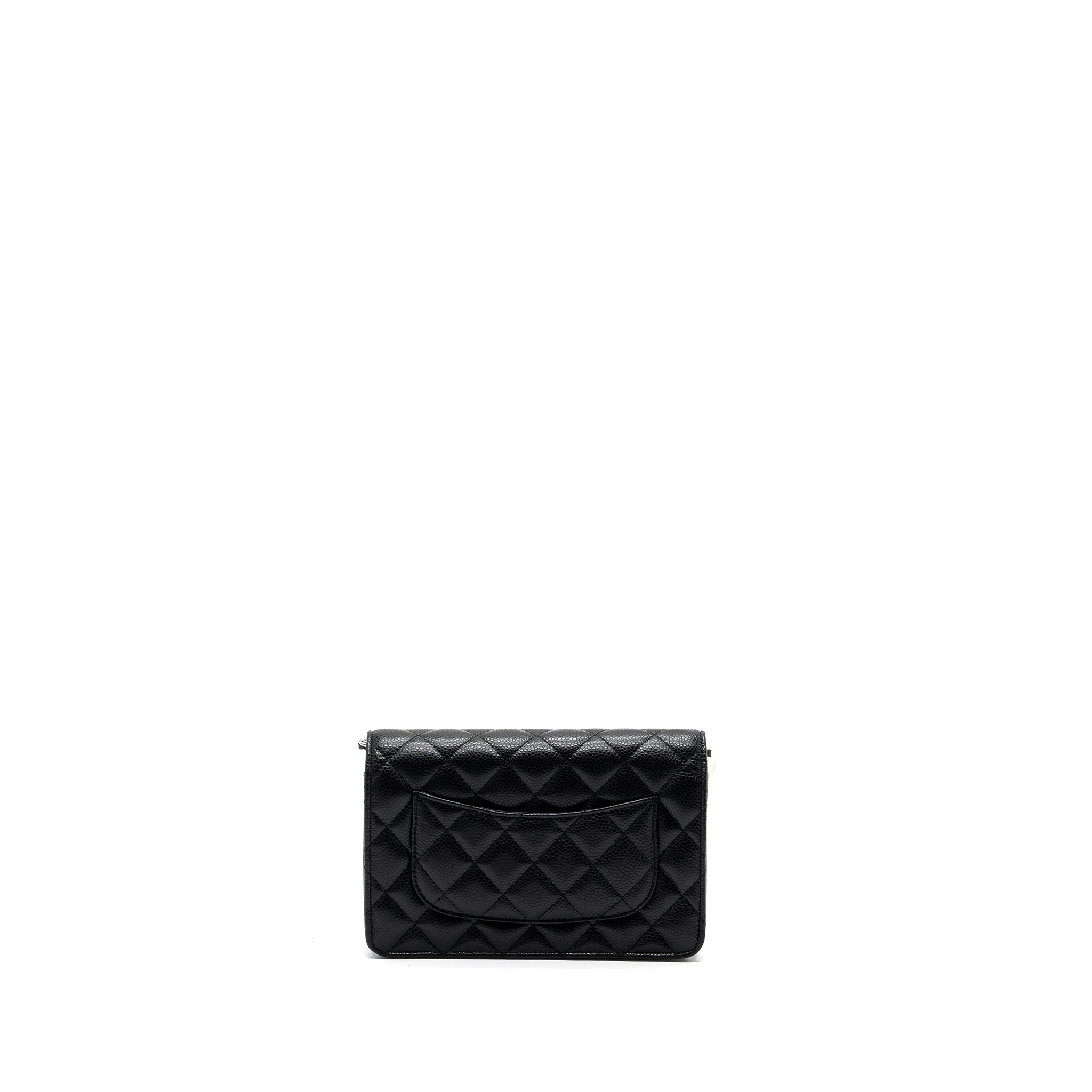 Chanel Classic Wallet on Chain Caviar Black  (Microchip)