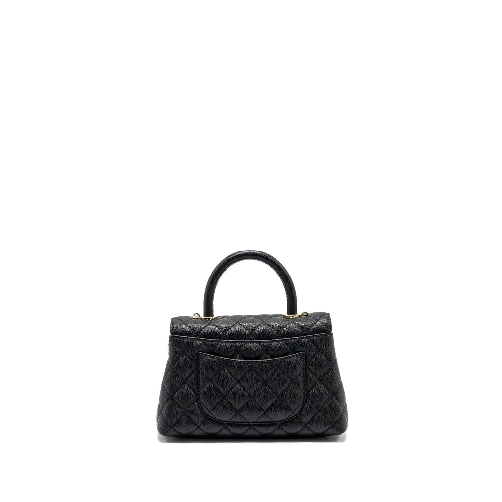 Chanel Small COCO Handle Caviar Black L (Microchip)