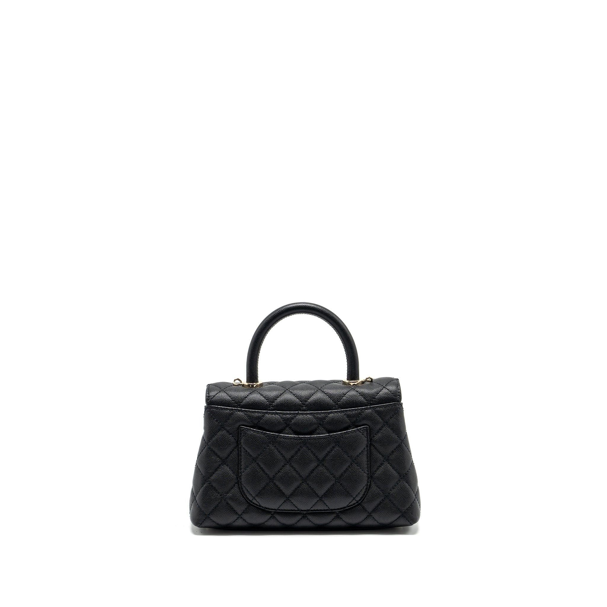 Chanel Small COCO Handle Caviar Black L (Microchip)