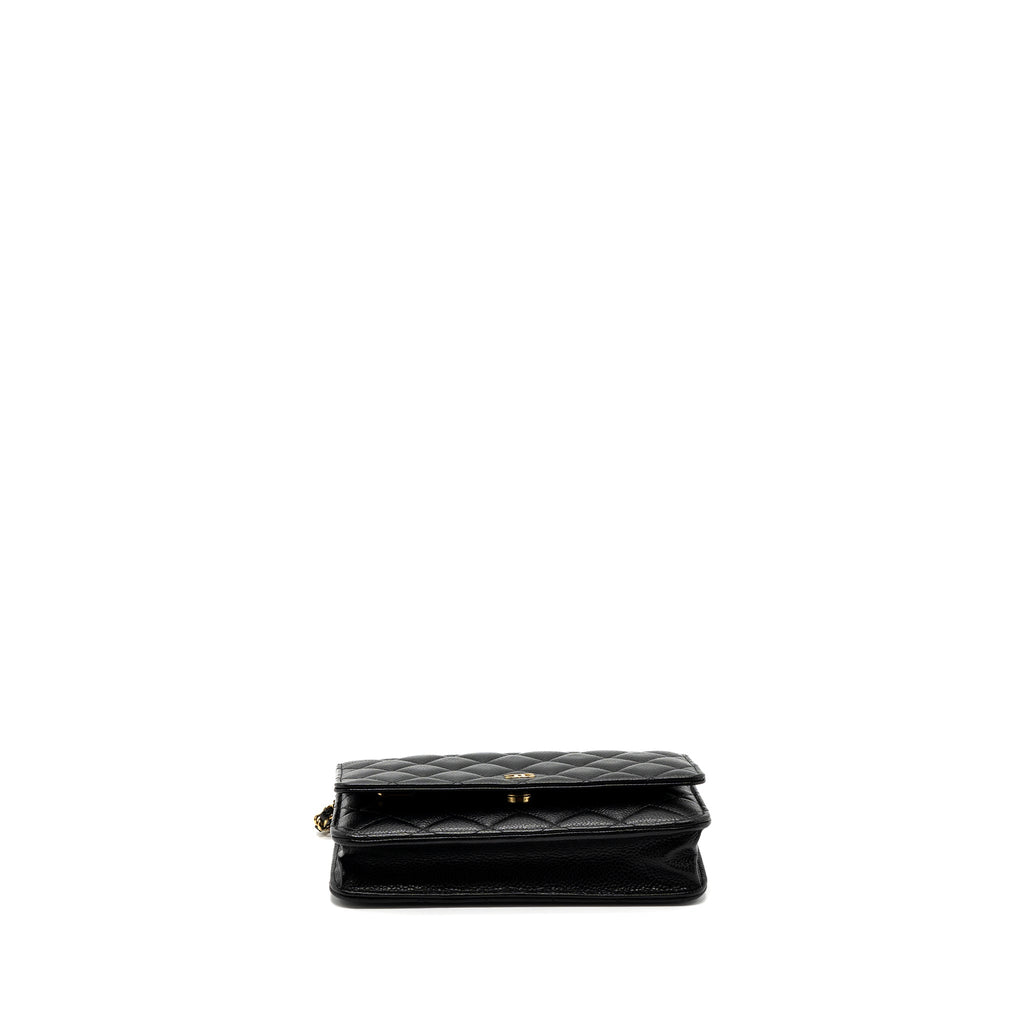Chanel Classic Wallet On Chain Caviar Black (Microchip)