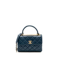 Chanel Small Trendy CC Flap Bag Lambskin Blue