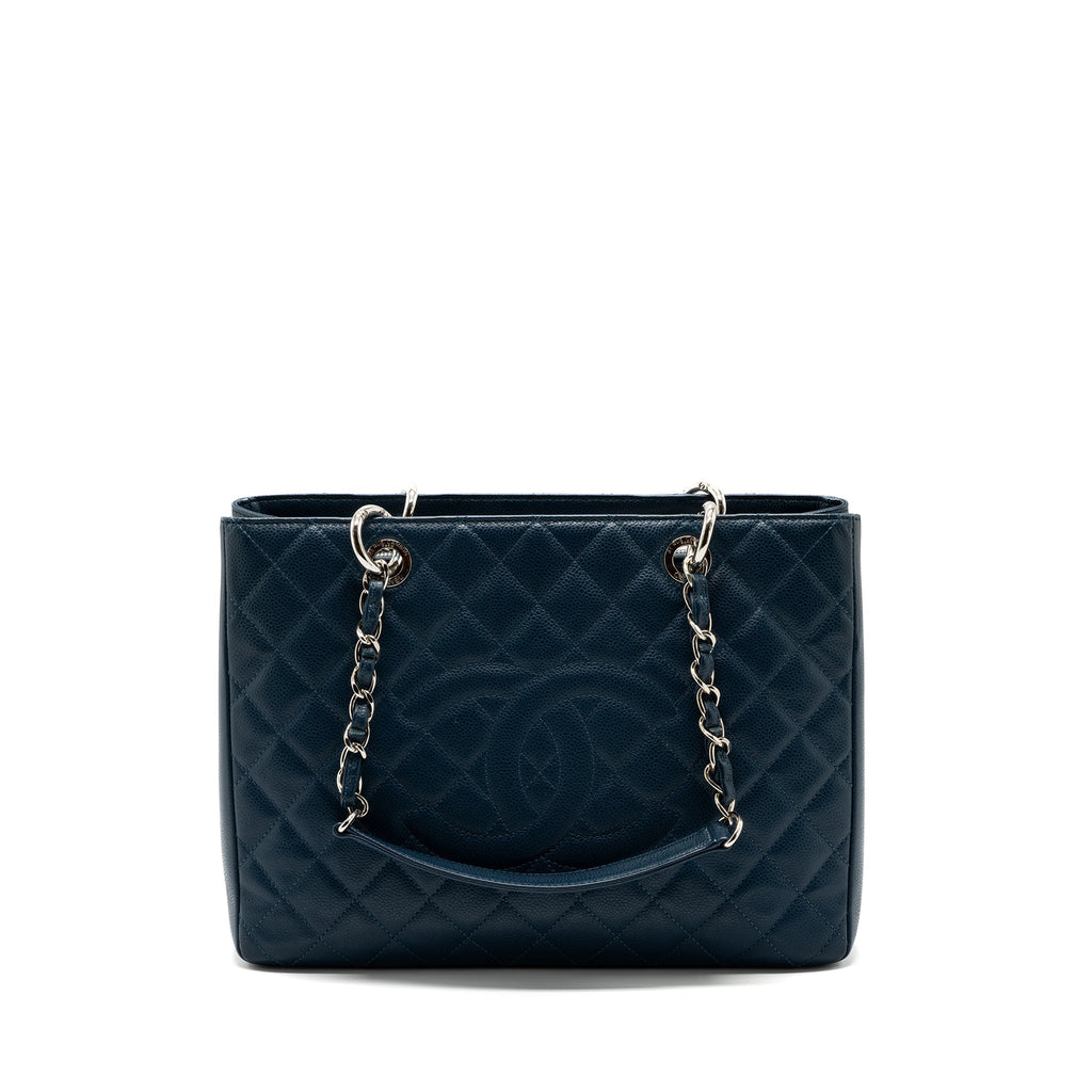 Chanel Grand Shopping Tote/ GST Caviar Dark Blue
