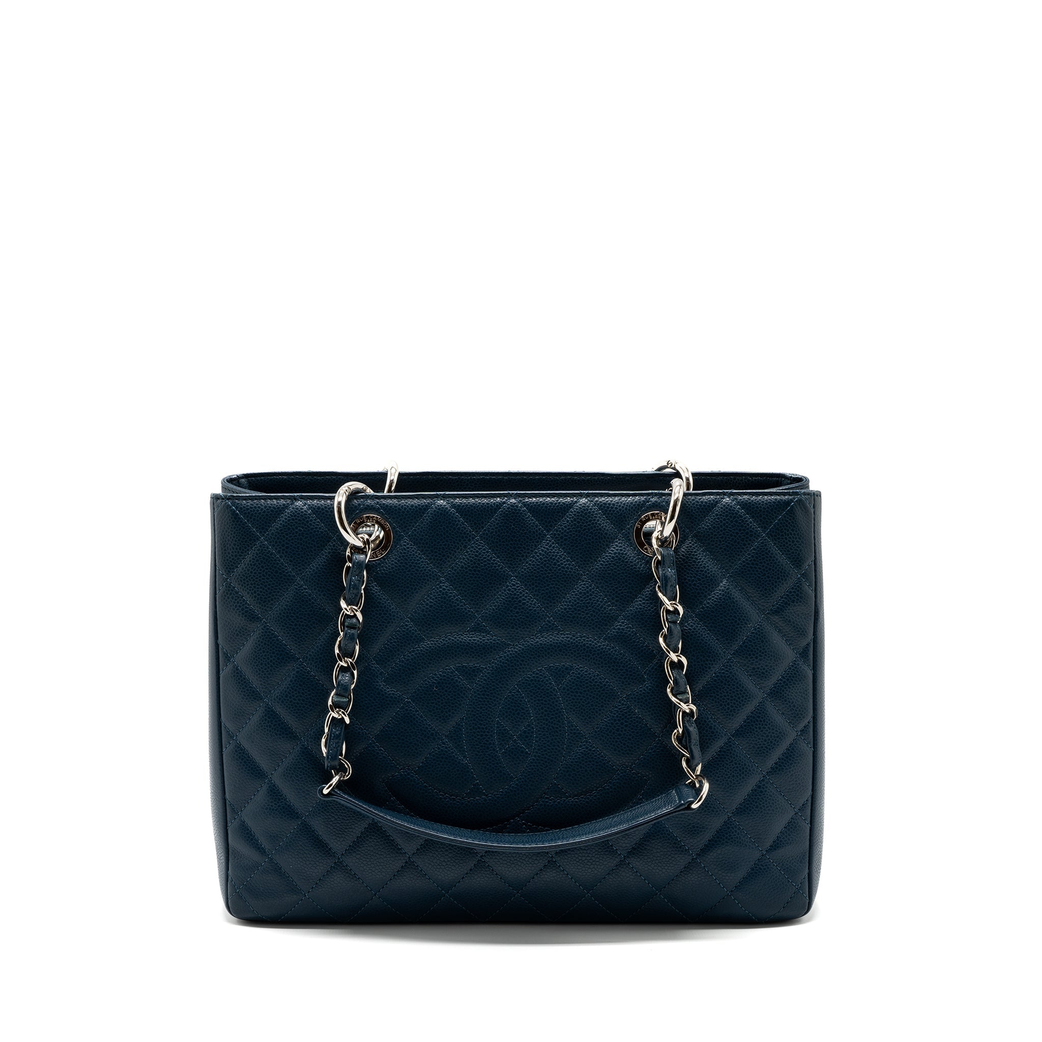 Chanel Grand Shopping Tote/ GST Caviar Dark Blue