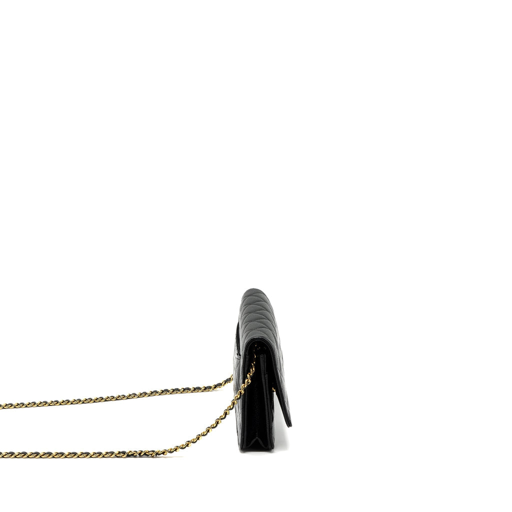 Chanel Classic Wallet On Chain Caviar Black (Microchip)