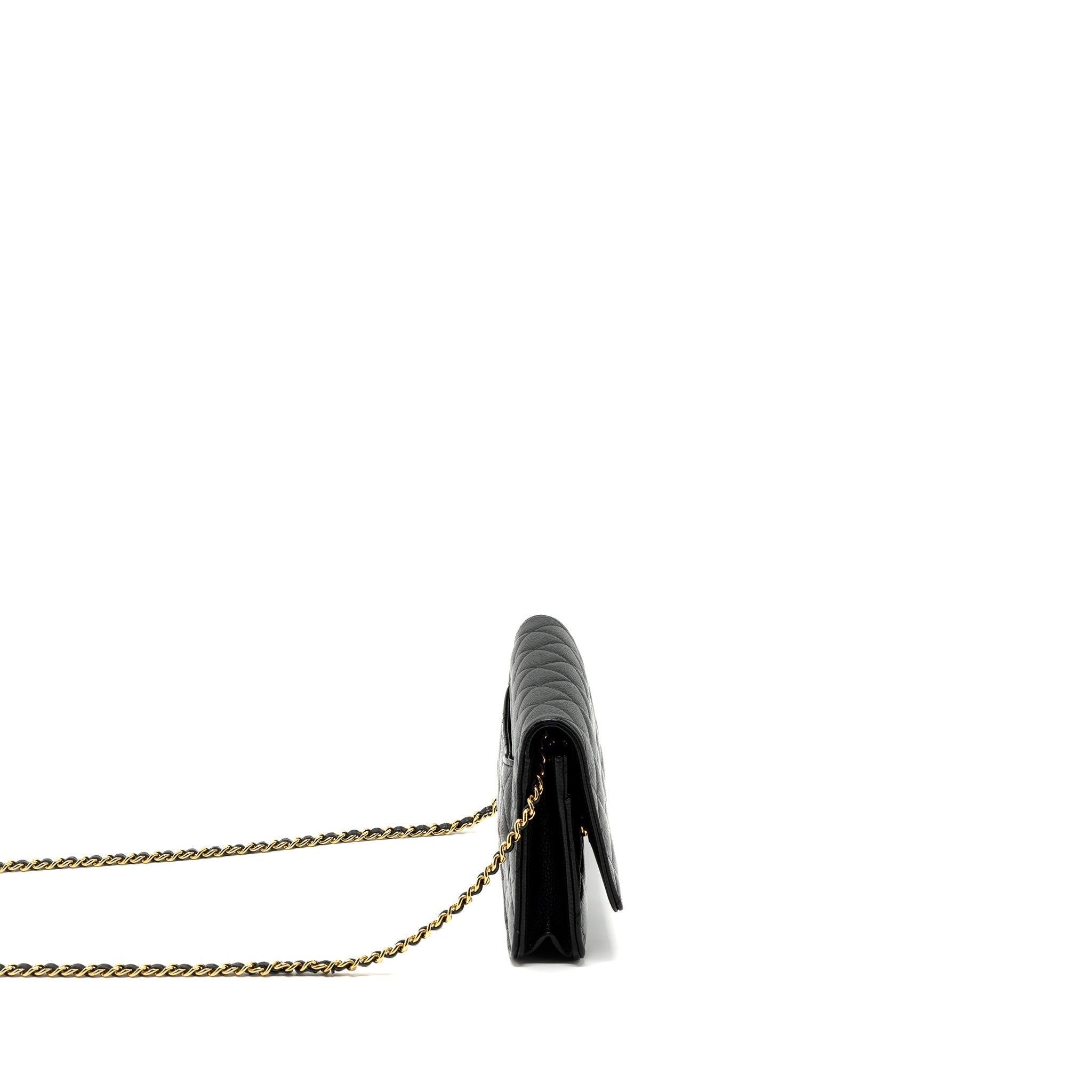 Chanel Classic Wallet On Chain Caviar Black (Microchip)