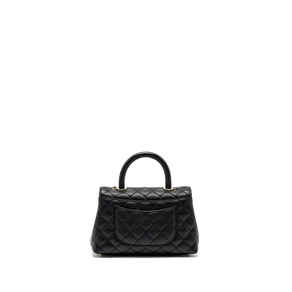 Chanel SMALL COCO HANDLE CAVIAR black L (microchip)