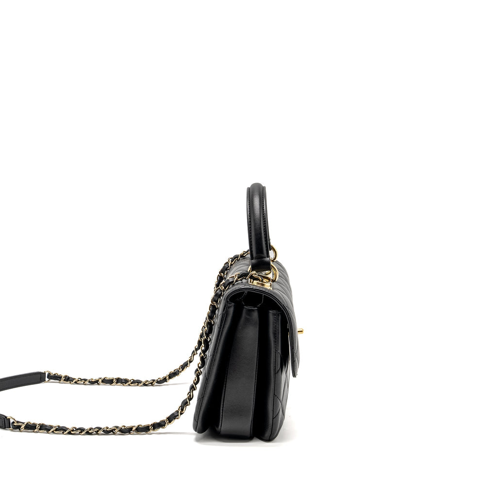 Chanel Small Trendy CC flap Bag Lambskin Black