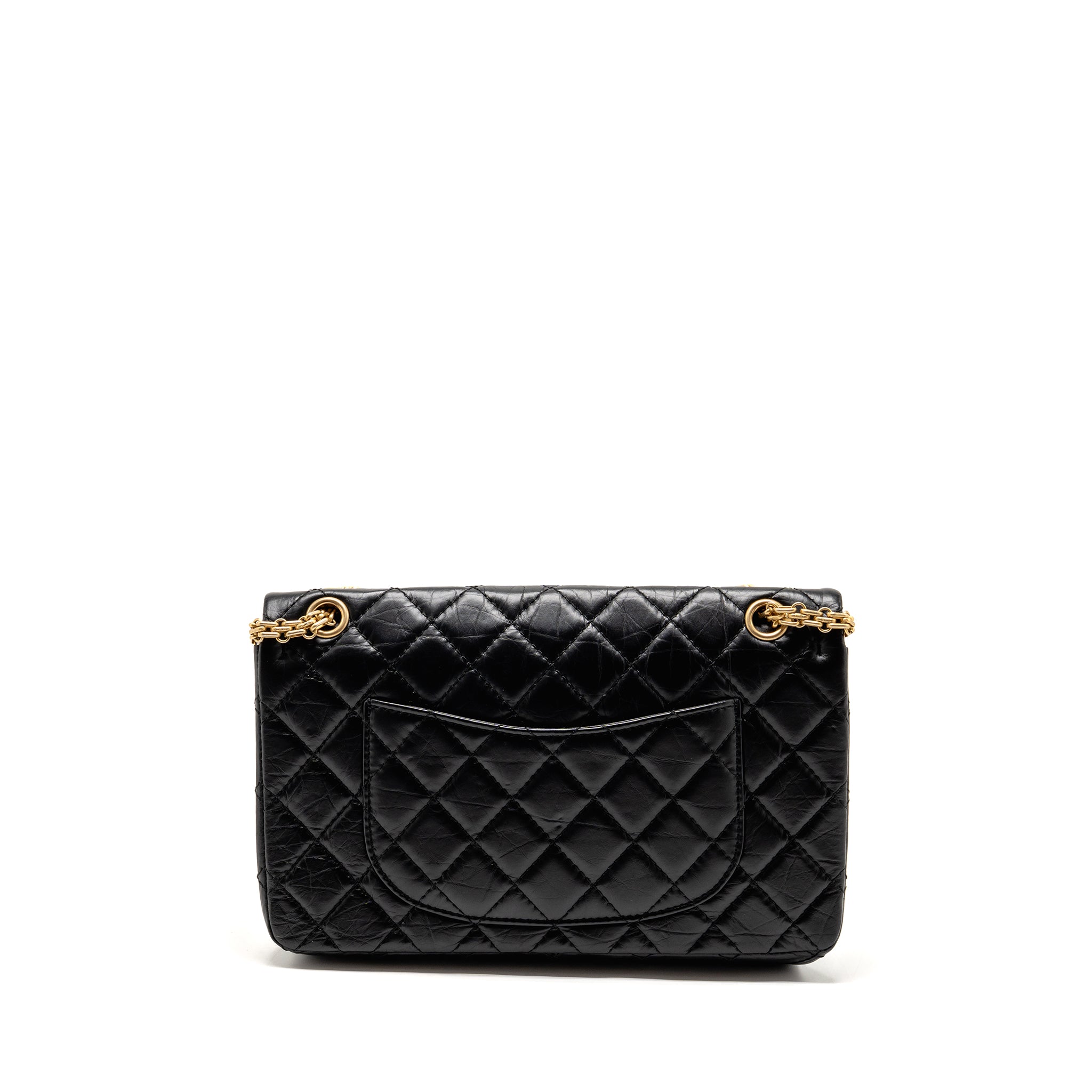 CHANEL Large 2.55 Reissue Flap Bag Aged Calfskin Black