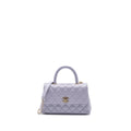 Chanel Small Coco Handle Caviar Light Purple L (Microchip)