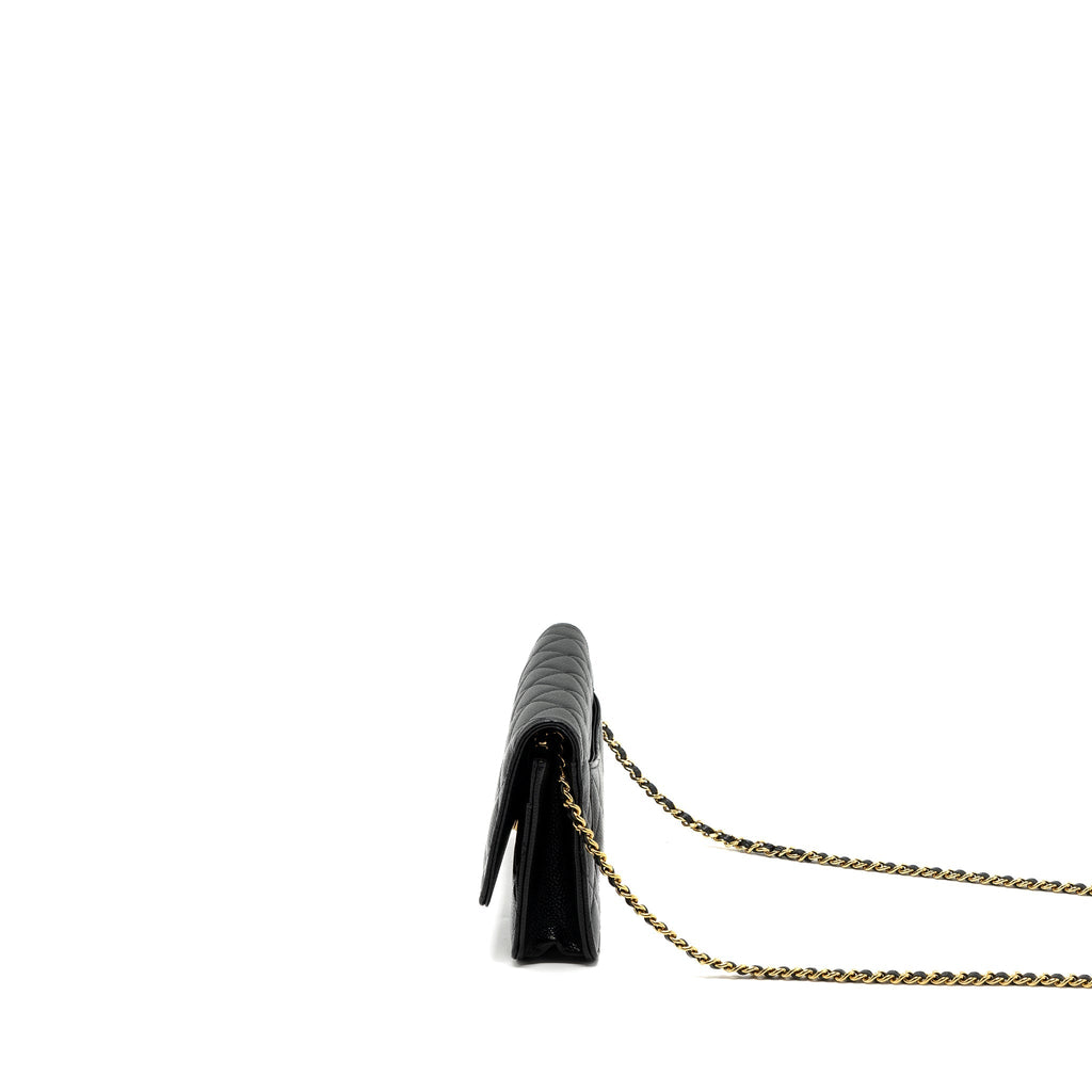 Chanel Classic Wallet On Chain Caviar Black (Microchip)