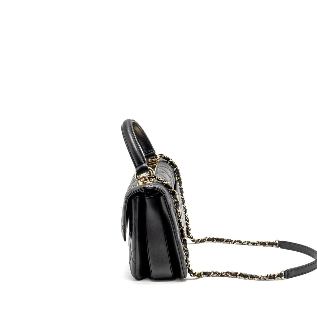 Chanel Small Trendy CC flap Bag Lambskin Black