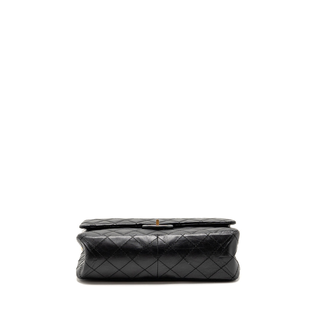 CHANEL Large 2.55 Reissue Flap Bag Aged Calfskin Black