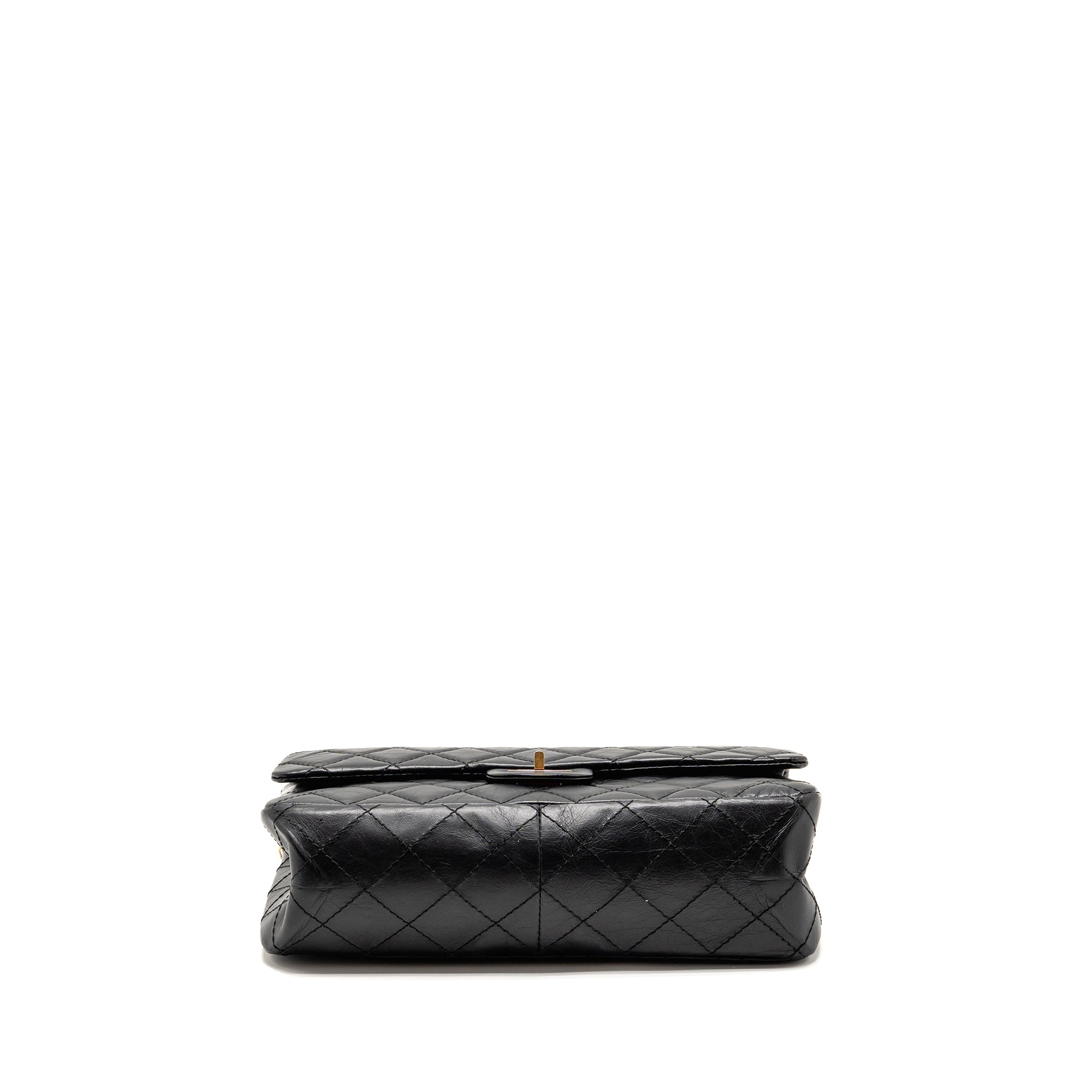 CHANEL Large 2.55 Reissue Flap Bag Aged Calfskin Black