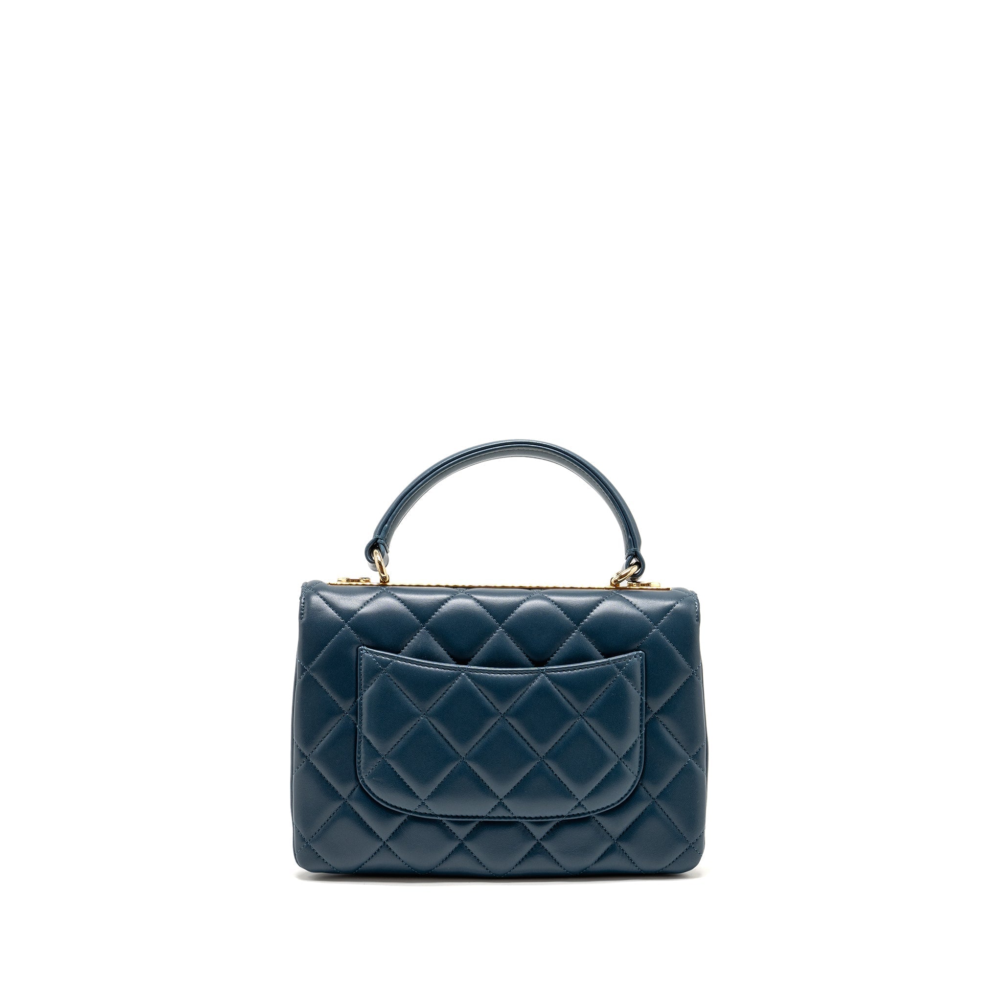 Chanel Small Trendy CC Flap Bag Lambskin Blue