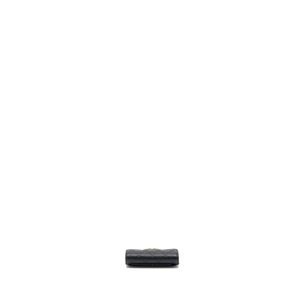 Chanel Classic Flap Card Holder Caviar Black  (Microchip)