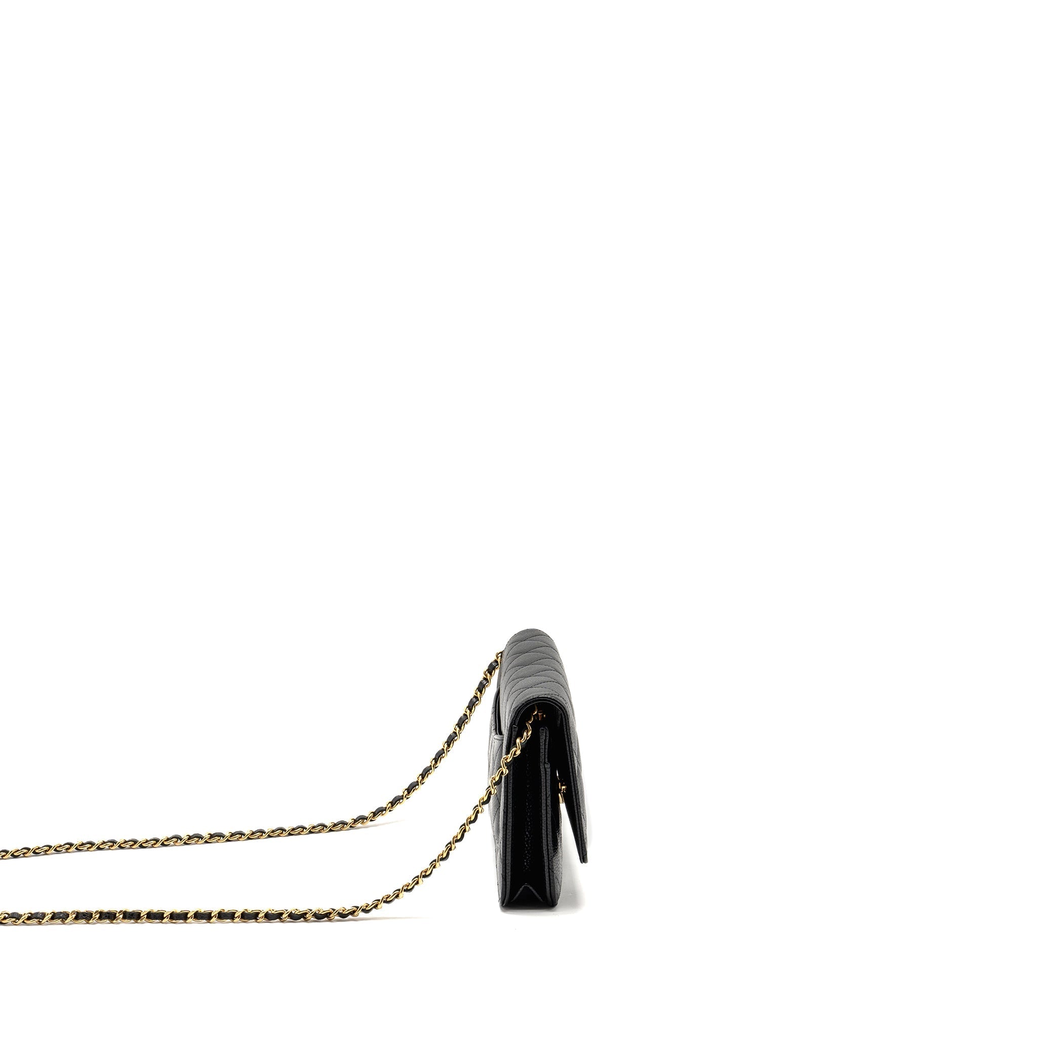Chanel Classic Wallet on Chain Caviar Black (microchip)