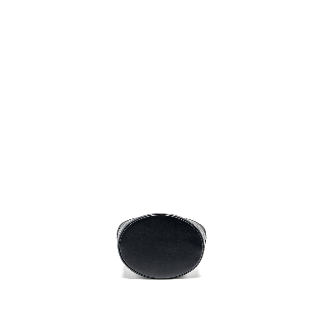 Chanel Top handle boy bucket bag lambskin black
