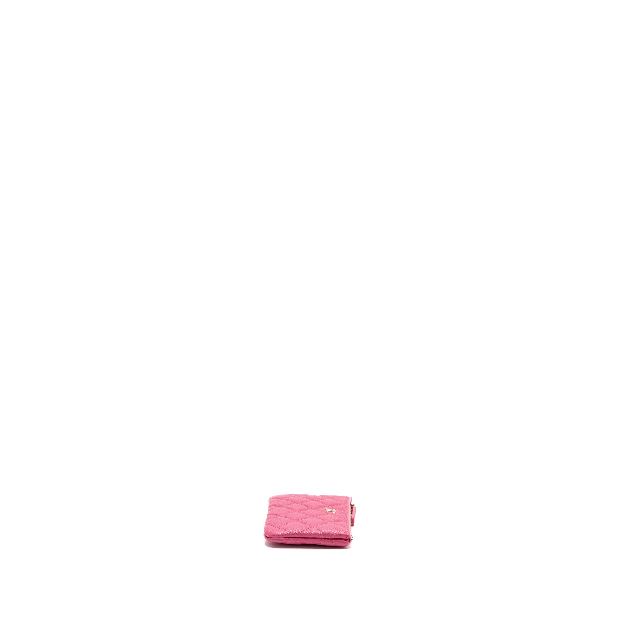 Chanel zippy pouch caviar pink L