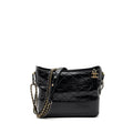 Chanel Medium Gabrielle Hobo Bag Aged Calfskin Black Multicolour Hardware