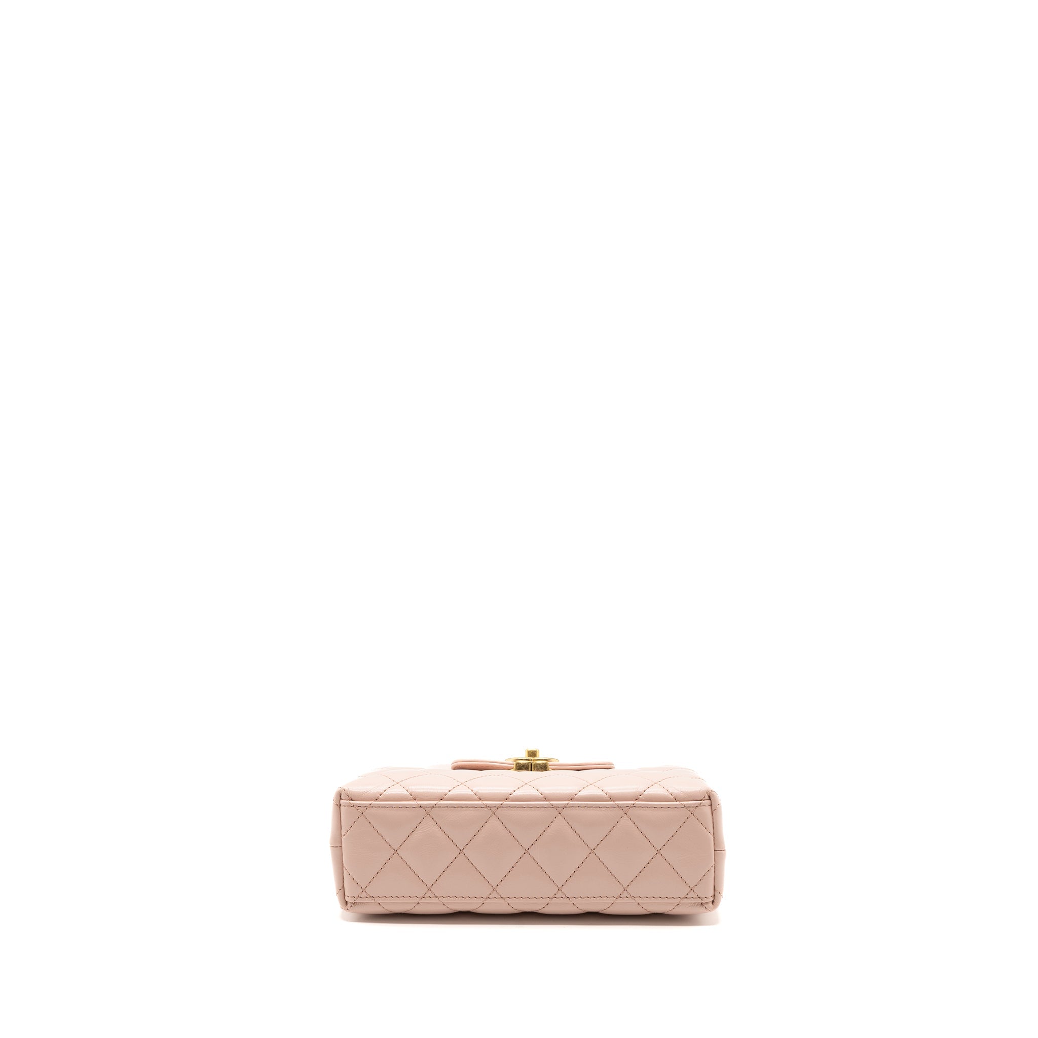 Chanel 23k Mini Shopping Bag Calfskin Light Pink (Microchip)
