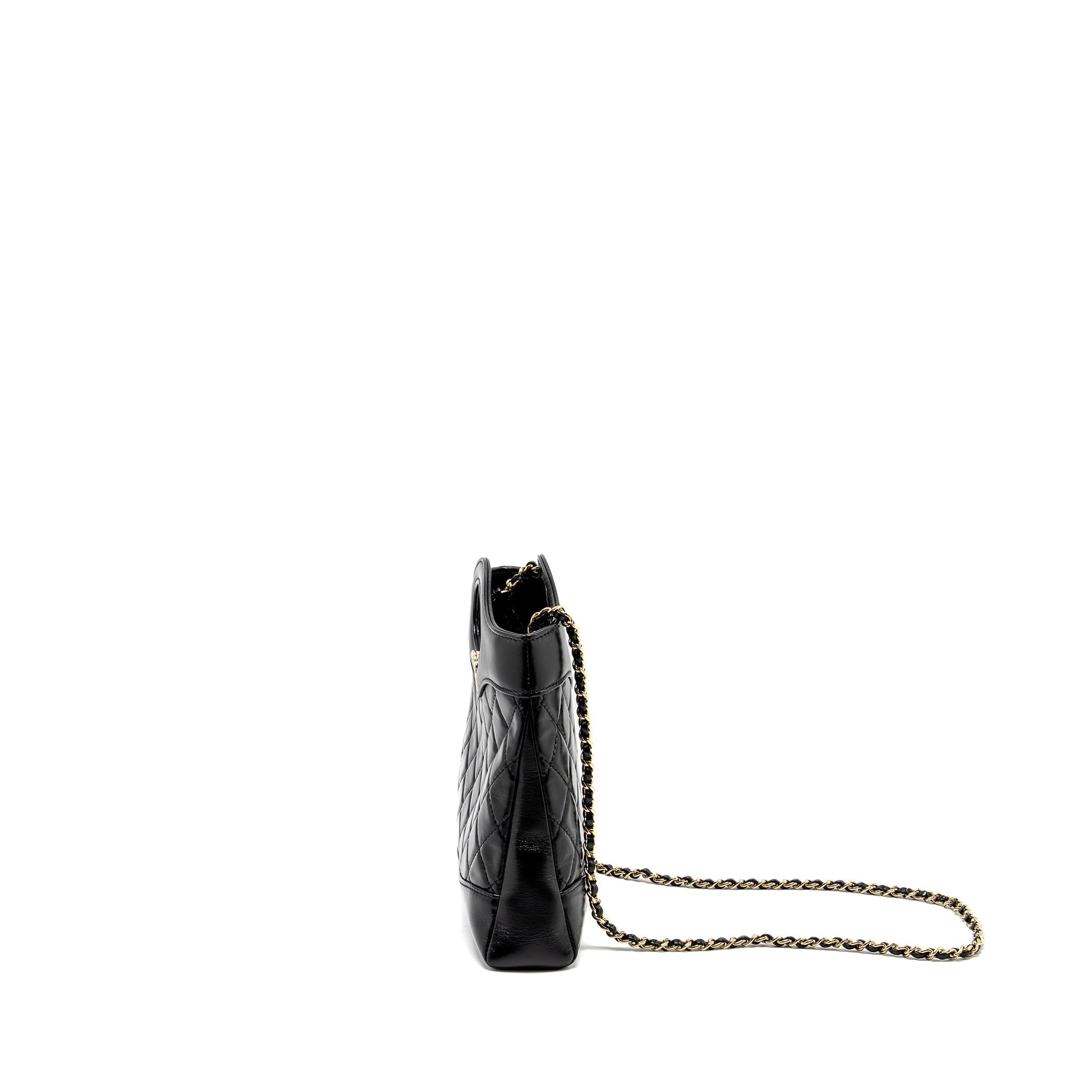 Chanel Mini 31 Bag Shiny Lambskin Black L (Microchip)