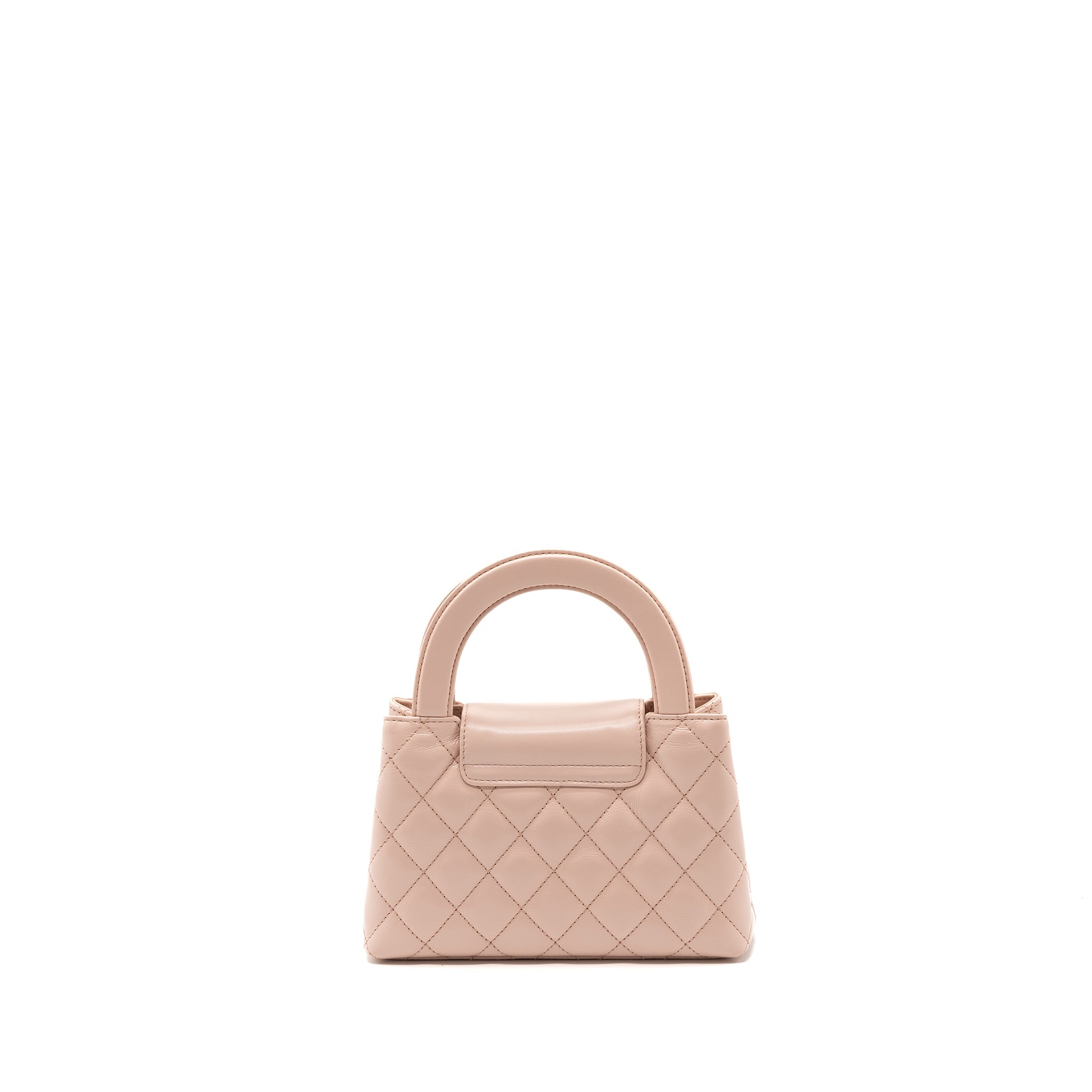 Chanel 23k Mini Shopping Bag Calfskin Light Pink (Microchip)