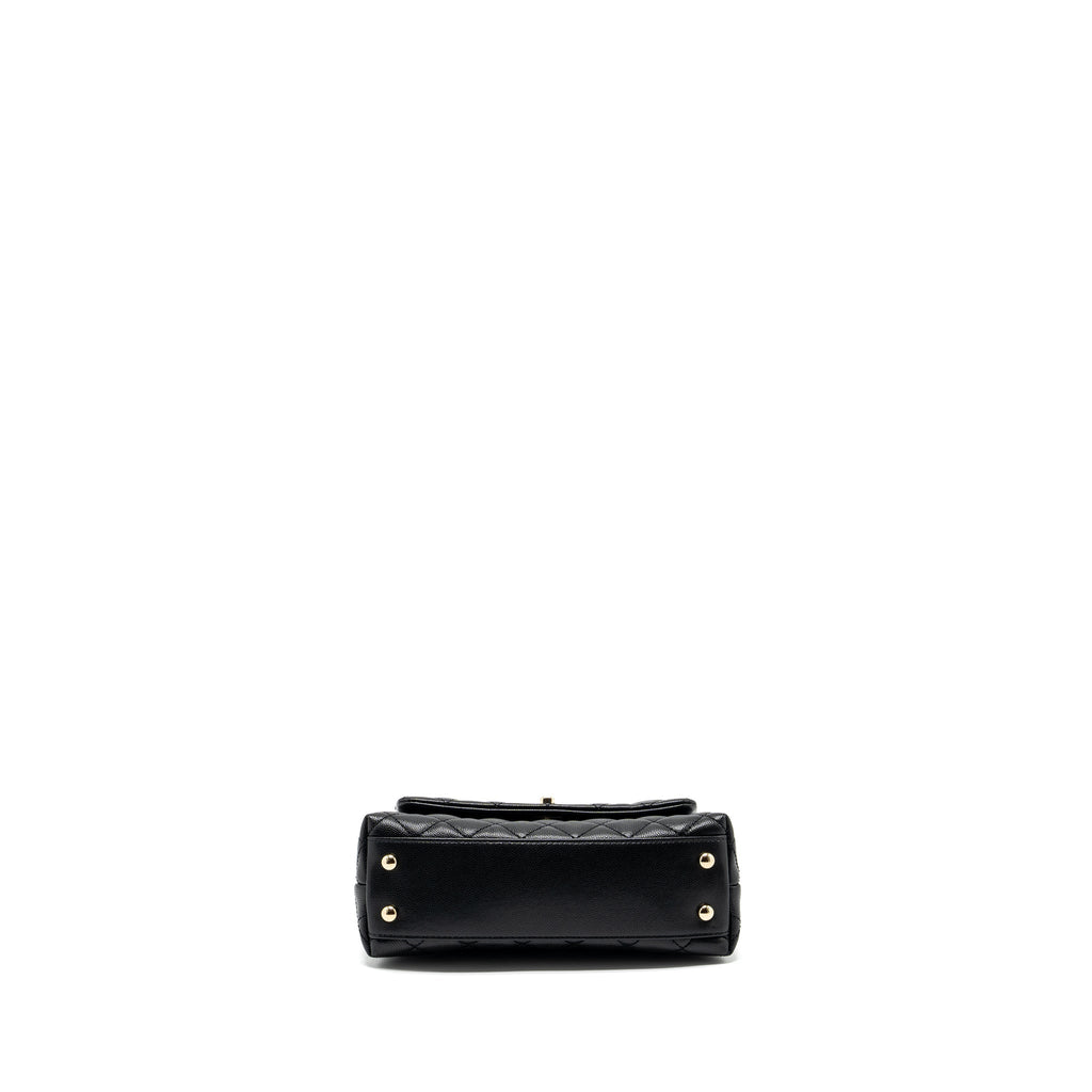Chanel Small Coco Handle Caviar black L