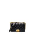 Chanel Medium Boy Bag Smooth Calfskin Black  (Microchip)
