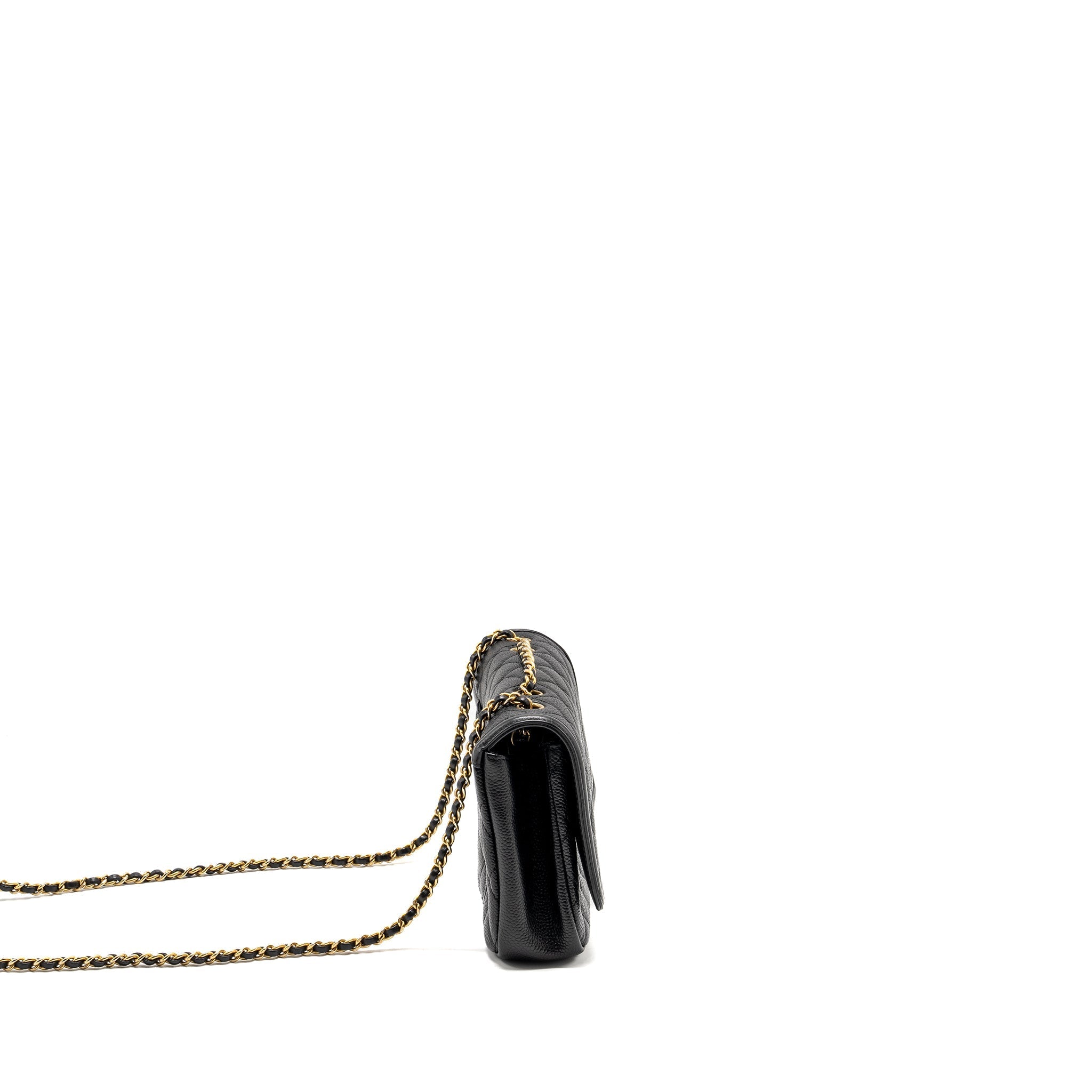 Chanel Filigree Flap Bag Caviar Black