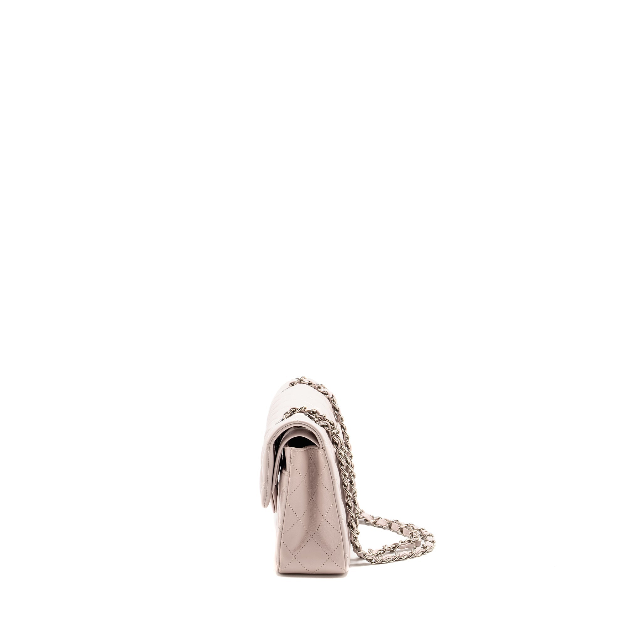 Chanel Small Classic Double Flap Bag Lambskin Light Purple  (Microchip)