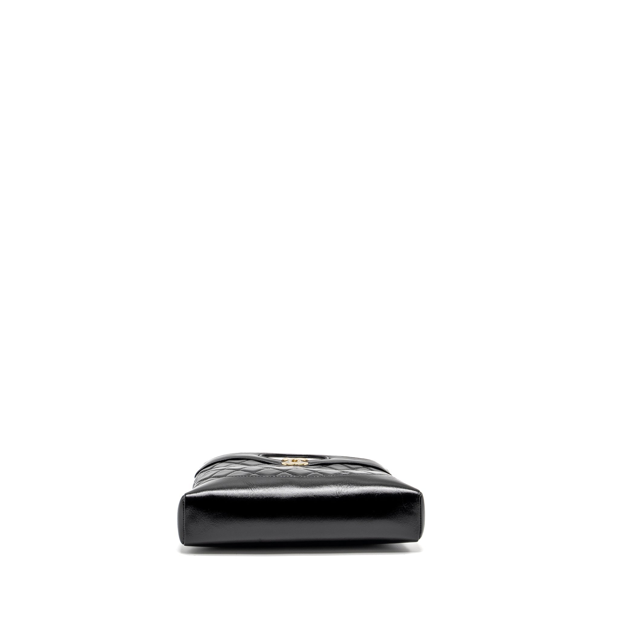 Chanel Mini 31 Bag Shiny Lambskin Black L (Microchip)