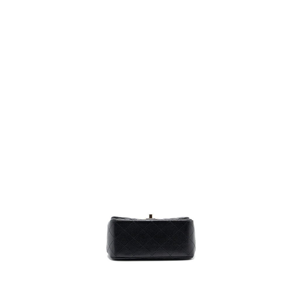 Chanel Classic Mini Square Flap Bag Caviar Black