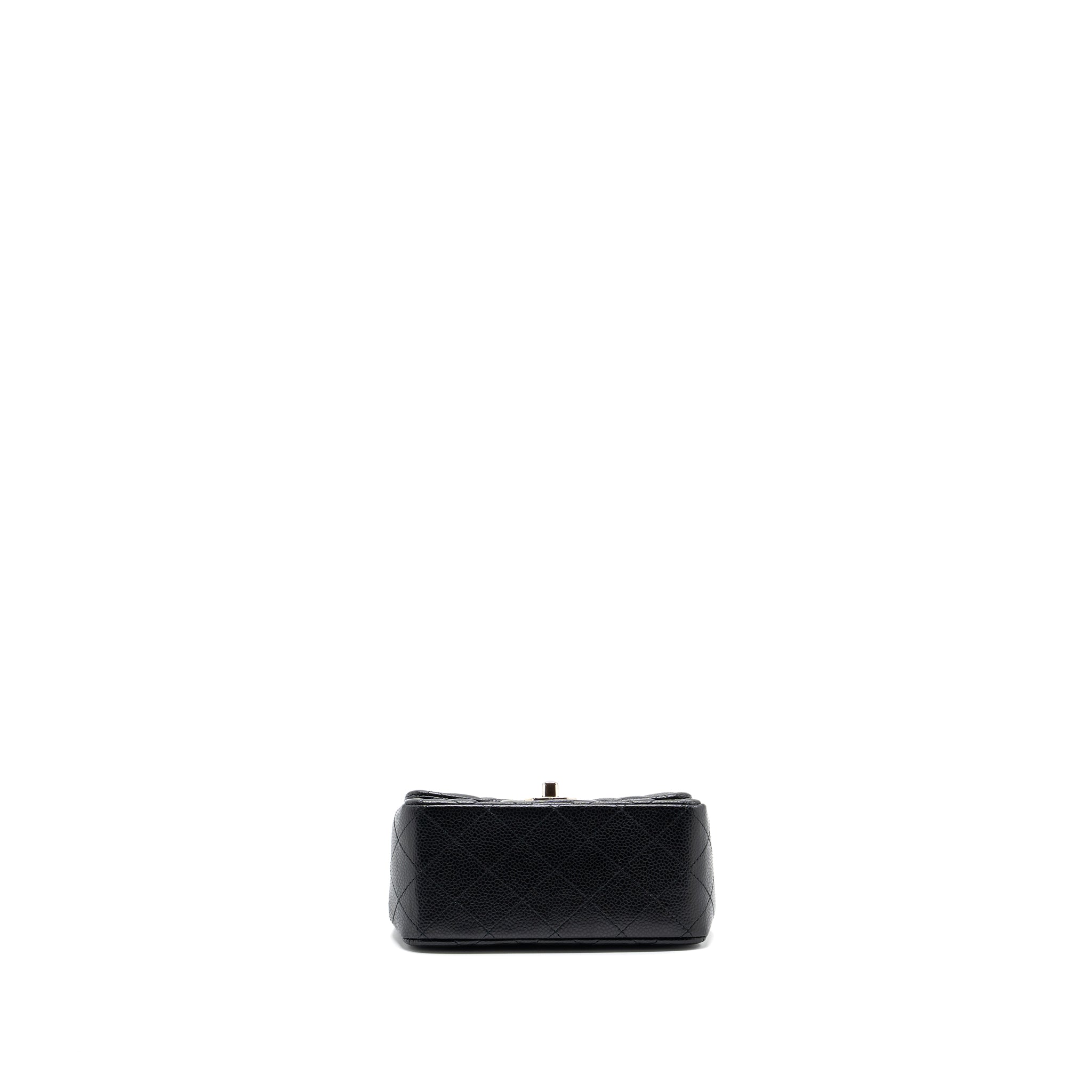 Chanel Classic Mini Square Flap Bag Caviar Black