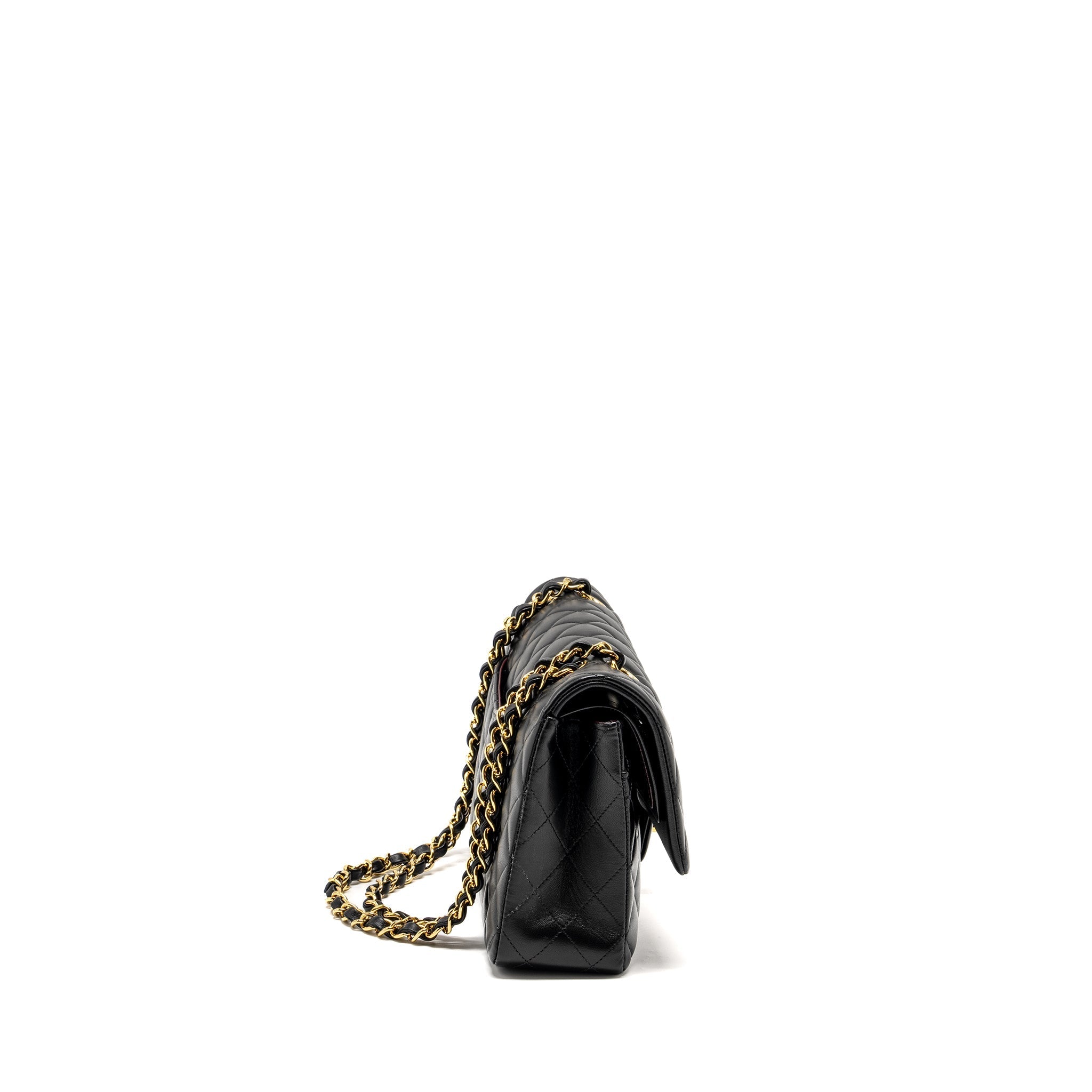 Chanel Medium Classic Double Flap Bag Lambskin Black