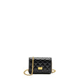 CHANEL Mini 2.55 Reissue Wallet On Chain Aged Calfskin Black  (Microchip)