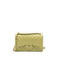 Chanel 23C jumbo classic double flap bag lambskin light green L (microchip)