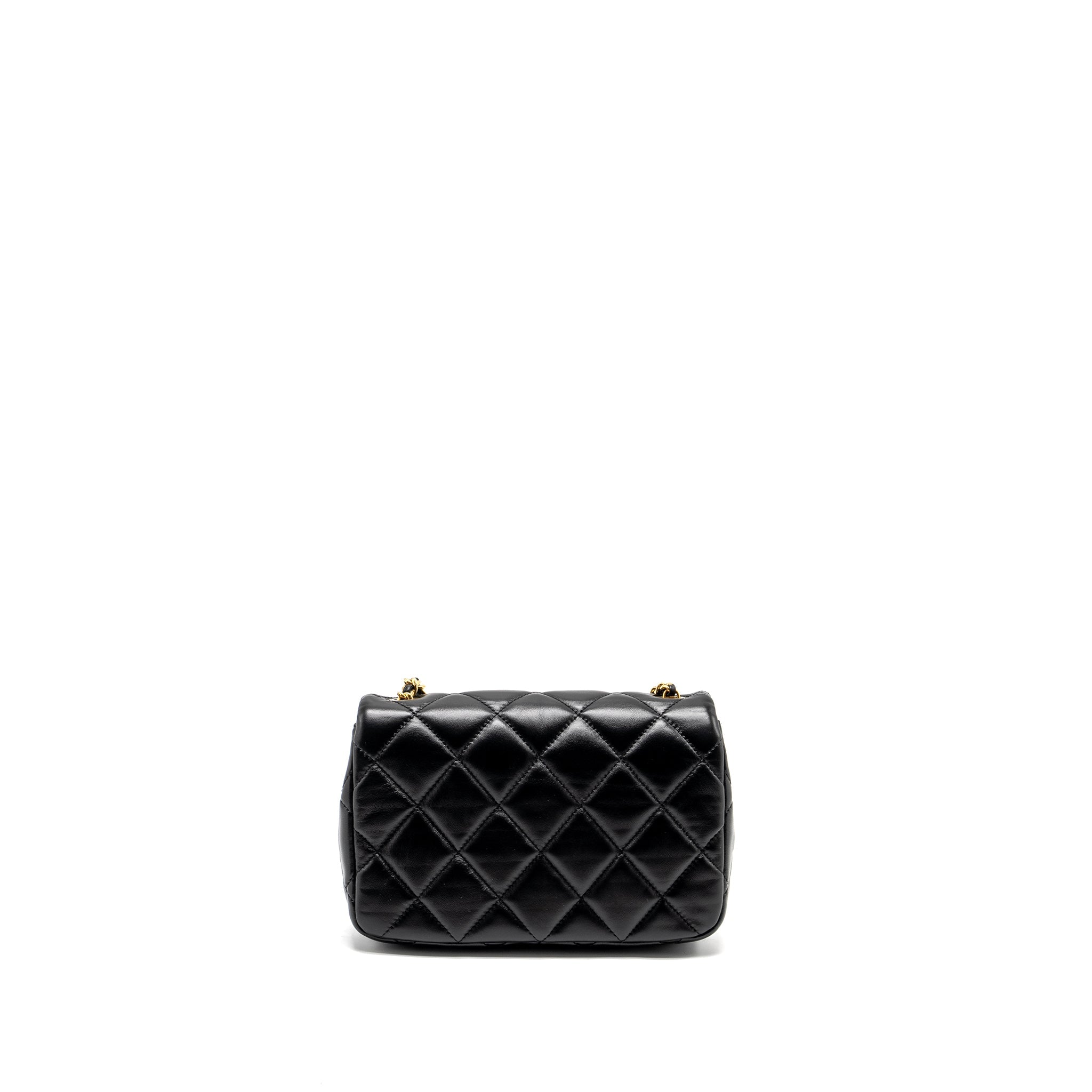 Chanel 22B Mini FlapBag Lambskin Black  (Microchip)