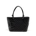 Chanel Cambon Ligne Tote Bag calfskin Black