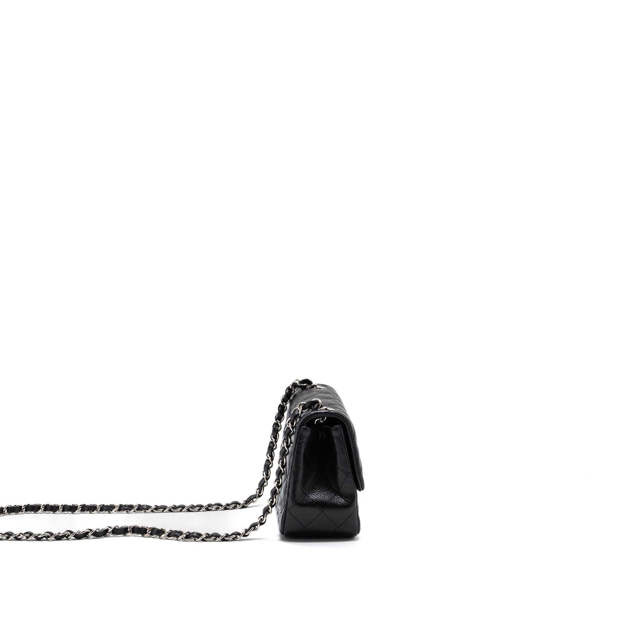 Chanel Classic Mini Square Flap Bag Caviar Black
